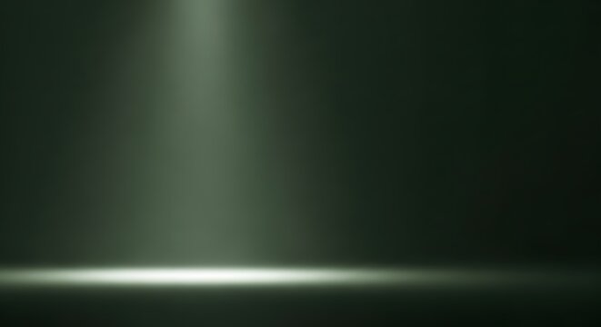 Dark green gradient backdrop with spotlight effect for product display