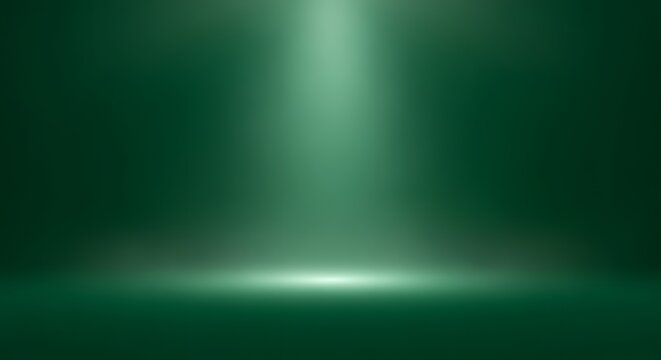 Green gradient background with spotlight effect