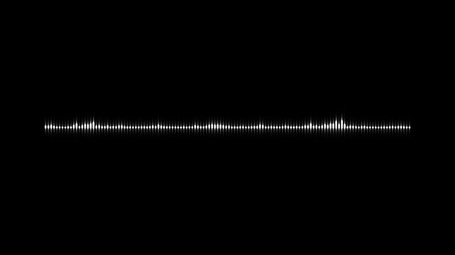 Neon purple audio spectrum visualizer pulsing with dynamic energy, glowing sound wave frequency meter, modern music equalizer rhythm bars overlay effect on black background for techno track, 4k video