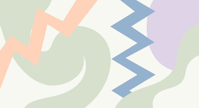 Abstract colorful zigzag shapes design