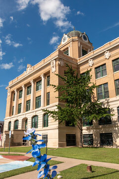 Gainesville Texas 2026 Court House Bluebonnet 