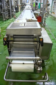 Industrial Automated Thermoforming Packaging Machine on Production Line
