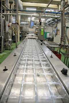 Industrial Automated Thermoforming Packaging Machine on Production Line