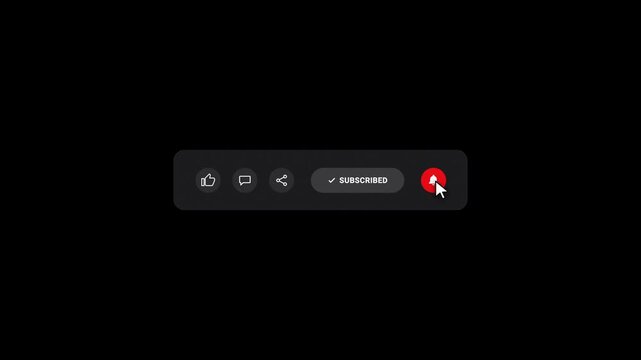 Dark Mode Social Media Pop-up Notification Bar