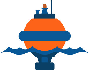 Obraz premium Buoy Navigation Sea Marker.