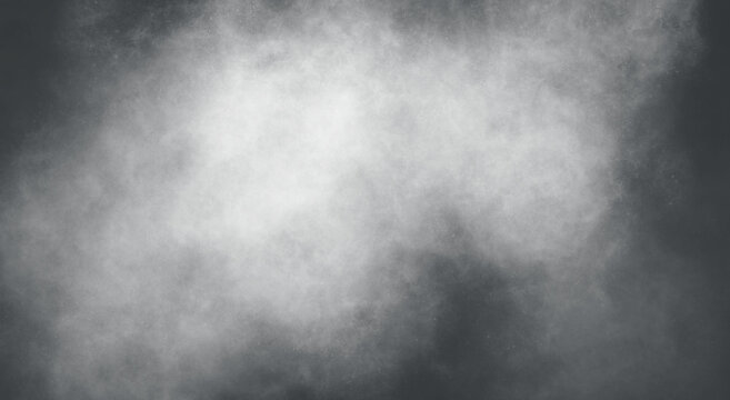 Gray Fog Texture Background, Transparent Background with Text Space, Spooky Halloween, Moody, Depression, Dark Concept