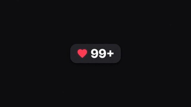 Dark Mode UI Notification Badge Counting to 99+