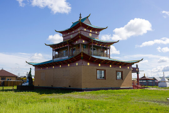Buddhist temple Tubden Darzhalin datsan in Ust-Ordynsky, Irkutsk oblast, Russia.