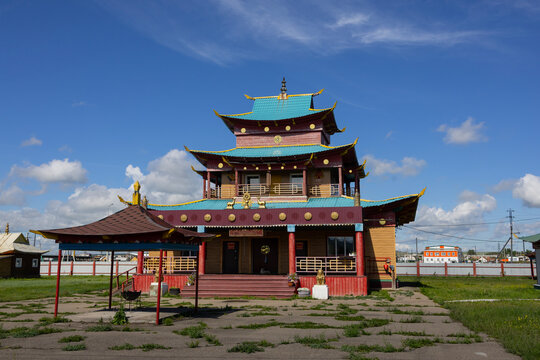 Buddhist temple Tubden Darzhalin datsan in Ust-Ordynsky, Irkutsk oblast, Russia.