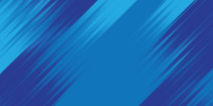 Abstract dynamic blue background with speed diagonal lines and creative halftone dot texture patterns, ideal for tech banners, modern sport racing graphics, and backdrops