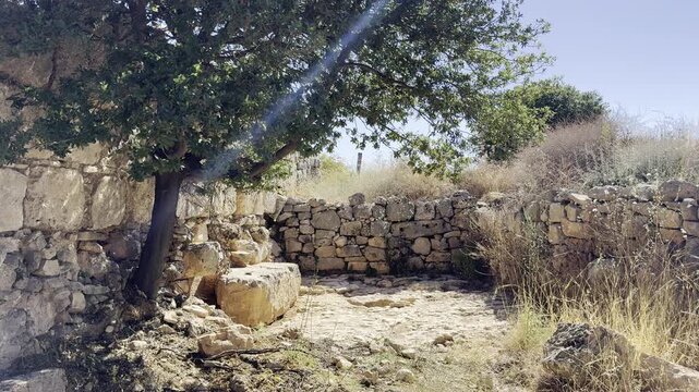 Remains of the &ldquo;Russian monastery&rdquo; used as a pilgrim refuge in the early 20th century along the road from Hebron to Bethlehem and Jerusalem, built over earlier Byzantine monastic ruins.