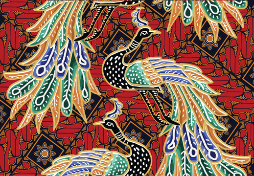 The design of the Indonesian Fauna motif batik is very elegant, beautiful and unique.