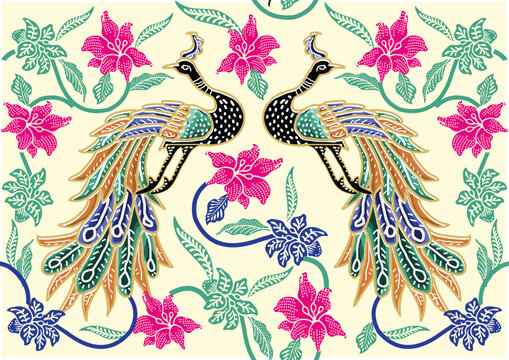The design of the Indonesian Fauna motif batik is very elegant, beautiful and unique.