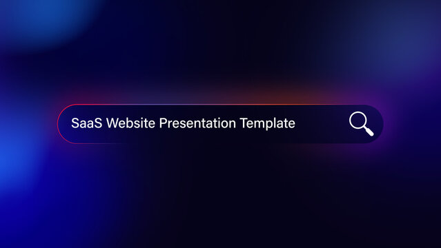 SaaS Website Promo and App Presentation Animation Template