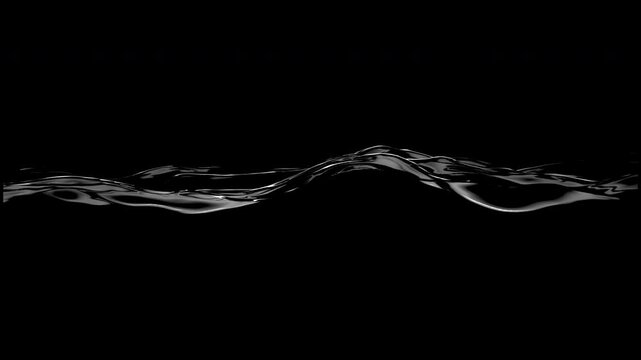 a thin water surface or Elegant Water Surface Waves, with small ripples