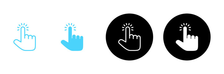 Obraz premium Hand cursor icon vector. cursor sign and symbol. hand cursor icon clik