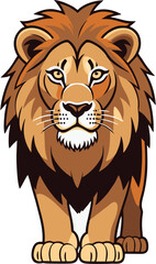Fototapeta premium Illustration of a majestic lion head mascot design