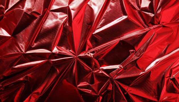 Red Chrome Metallic Foil Red Wallpaper Texture Abstract Background