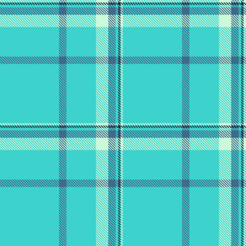Winter tartan plaid pattern with a textured woven appearance and teal and light tones. The seamless fabric design creates a calm decorative background with a traditional textile feel.