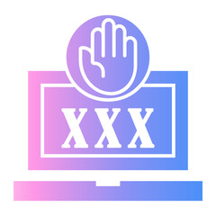 Fototapeta premium sensitivity Gradient icon