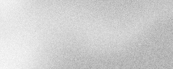 Fototapeta premium Grainy Noise Texture with Fine Dots. Dotted Gradient Effect on White Background. Gradation of Grain for Overlay Designs and Abstract Pattern Projects with Gritty Vintage Appeal.