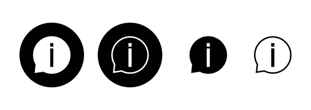 Information sign icon logo design. about us sign and symbol. question mark icon