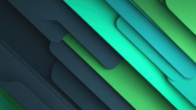 Overlapping diagonal layered shapes create a modern abstract background design.