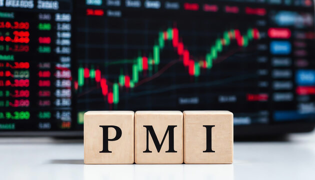 PMI - acronym from wooden blocks with letters, Purchasing Managers Index. Global economy concept (4)