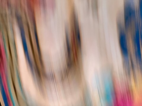Abstract Intentional Camera Movement with Dynamic Colorful Motion Blur Background