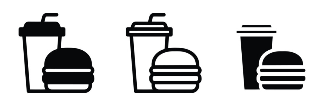 Three different star hat icons in black and white for various design uses
