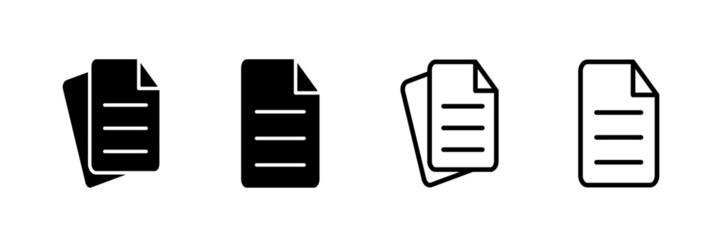 Document icon symbol for apps and websites. edit document. Paper sign and symbol. File Icon