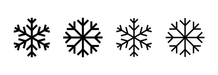 Obraz premium Snow icon symbol for apps and websites. snowflake sign and symbol