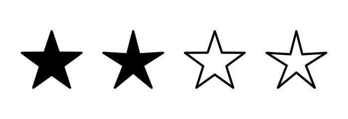 Fototapeta premium Star icon symbol for apps and websites. rating sign and symbol. favourite star icon