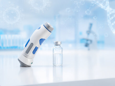 Artificial Intelligence Designed Vaccine Research Concept