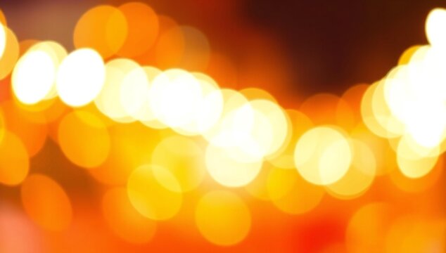 Warm glowing lights at night