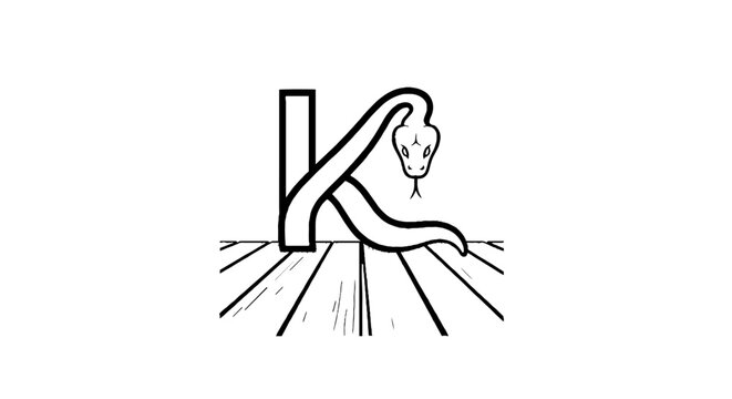 Simple line art of a cat drinking from a bowl.