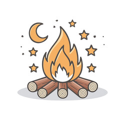 Fototapeta premium Cartoon rocket launching with stars