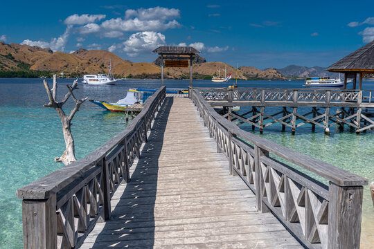 Kelor island, a small island with white sandy beaches and crystal clear water, located near Labuanbajo, can reach by boat for about 1 hour from Labuanbajo, a gateway to Komodo National Park, Indonesia
