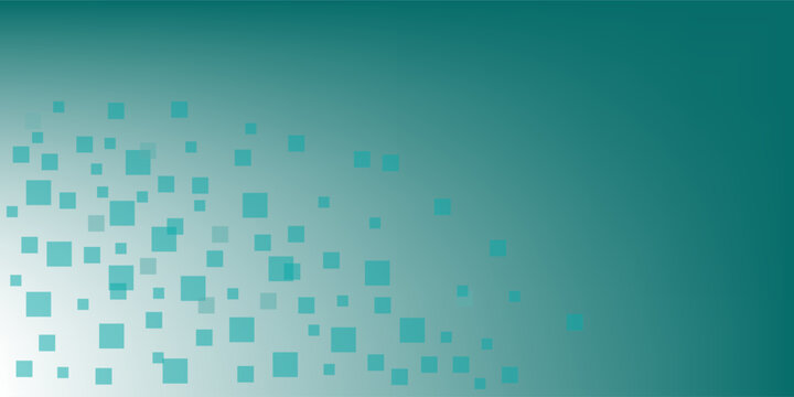 Flying rectangles design. Light blue square bricks geometric confetti. Contemporary quad blocks vector isolated on white gradient blue