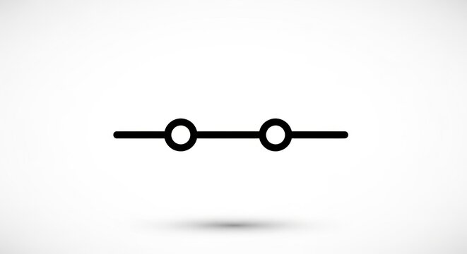 Electrical Fuse Symbol Isolated on White Background.