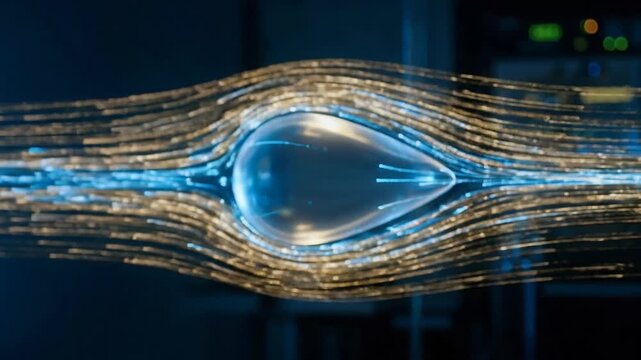 Aerodynamic design fluid flow teardrop shape experiment science illustrates smooth lines efficient movement airflow dynamics engineering innovation