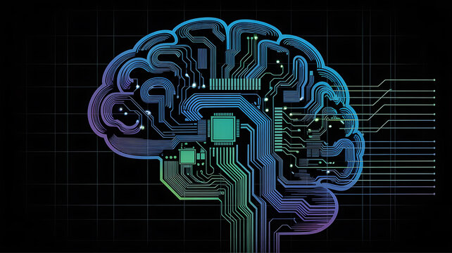 Concept art of a human brain exploding with knowledge and creativity. generative ai
