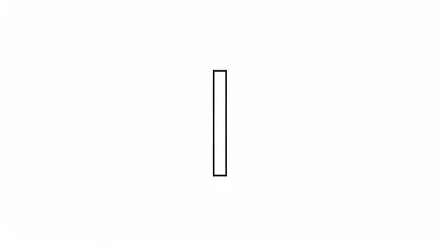 Simple thin vertical rectangle outline icon.