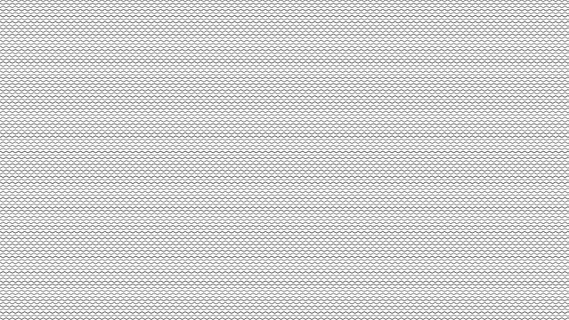 Monochrome black geometric mesh seamless pattern on white background. Light abstract tech texture. Minimalist futuristic grid design. Modern digital wireframe backdrop