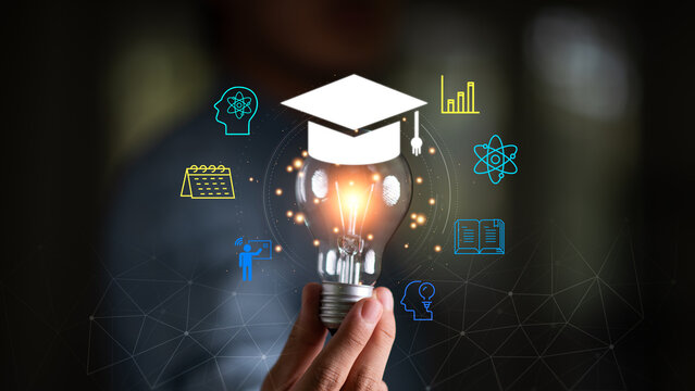An educator develops innovative learning strategies through digital education, scientific research, knowledge development, academic achievement, data analysis, creative thinking