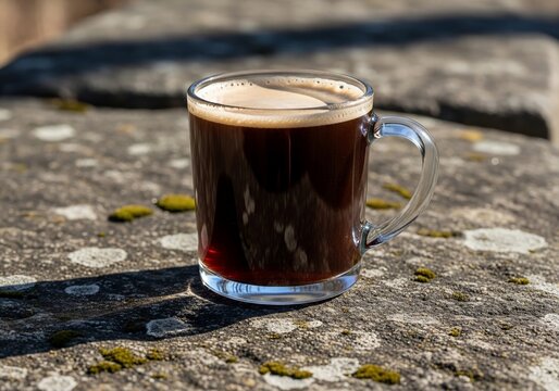 Sun-Drenched Brew: A Rustic Morning Elixir