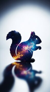 Celestial Kin: A cosmos whispered in fur, bathed in ethereal light.