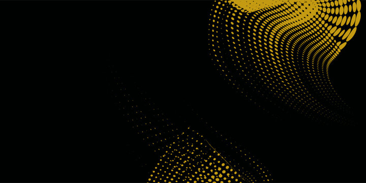 Yellow and black backdrop with dot halftone pattern element. Abstract brush grunge background. retro comic concept for your graphic design, banner or poster See Less, vector illustraion.