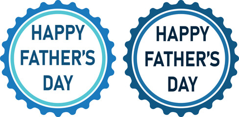 Fototapeta premium Happy fathers day greeting card design elements