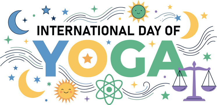International day of yoga celebration graphic